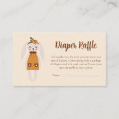 Rustic Sweet Rabbit Baby Shower Game エンクロージャーカード (正面)