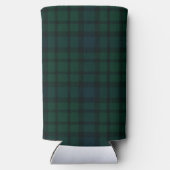 Rustic Tartan Plaid Horse Baby Shower スリム缶クーラー (裏面)