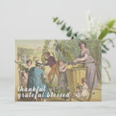 Rustic Thankful Grateful Blessed Grape Harvest シーズンカード (スタンド正面)