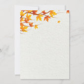 Rustic Thanksgiving Dinner Invitation 招待状 (裏面)