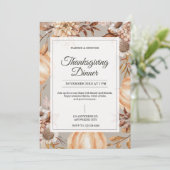 Rustic Thanksgiving Dinner Invitation 招待状 (スタンド正面)