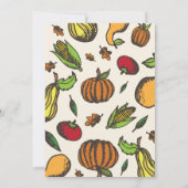 Rustic Thanksgiving Feast 招待状 (裏面)