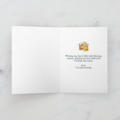 Rustic Thanksgiving Pumpkins Folded Holiday Card シーズンカード (内部)