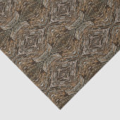 Rustic Tree Bark Photo Southwest Diamond Pattern 薄葉紙 (詳細)