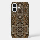 Rustic Tree Bark Photo Southwest Diamond Pattern Case-Mate iPhoneケース (裏面)