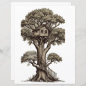 "Rustic Treehouse Retreat"説明： (正面/裏面)