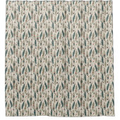 Rustic Tribal Curtain Arrows and Feathers Touch シャワーカーテン (正面)