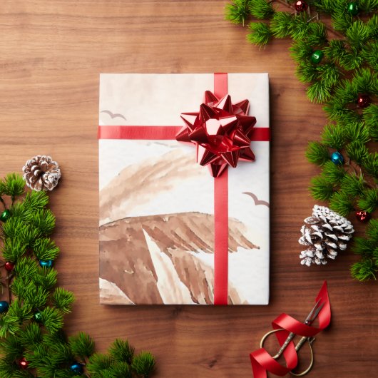 Rustic Tropical Palms ラッピングペーパー (クリスマスギフト)