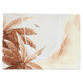 Rustic Tropical Palms ラージペーパーバッグ (裏面)
