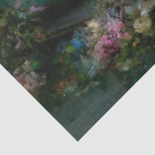 Rustic Turquoise Floral Truck Decoupage 薄葉紙 (詳細)