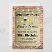 Rustic Urban Birthday Party | Cheers to the Years 招待状 (正面)