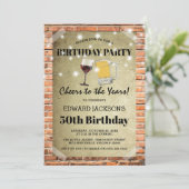 Rustic Urban Birthday Party | Cheers to the Years 招待状 (スタンド正面)