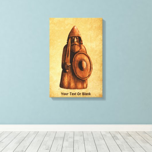 Rustic Viking キャンバスプリント (インサイチュ (ウッドフロア))