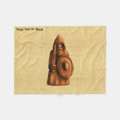 Rustic Viking  フリースブランケット (正面(横))