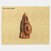 Rustic Viking  フリースブランケット (正面(横))