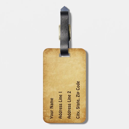 Rustic Viking ラゲッジタグ (裏面縦)