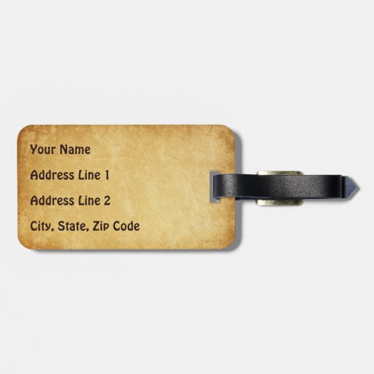 Rustic Viking ラゲッジタグ (裏面横)