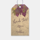 Rustic Vineyard Couples “Thank You" Favor  ギフトタグ (正面)