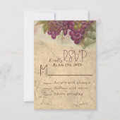 Rustic Vineyard Wedding RSVP Response Card (正面)