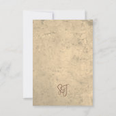 Rustic Vineyard Wedding RSVP Response Card (裏面)
