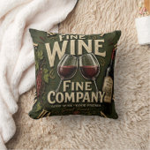 Rustic Vineyard Wine Lover クッション (ブランケット)