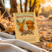 Rustic Vintage Animal Christmas Party