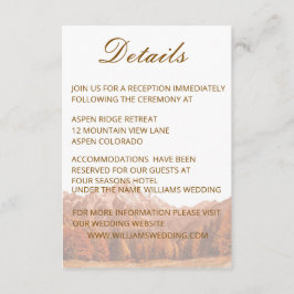 RUSTIC VINTAGE BROWN  DETAILS WEEDING INVITE  エンクロージャーカード