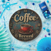 Rustic Vintage Coffee ペーパープレート (パーティー)