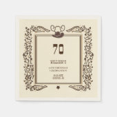 Rustic Vintage Cowboy Western Barn Elegant  スタンダードカクテルナプキン (正面)