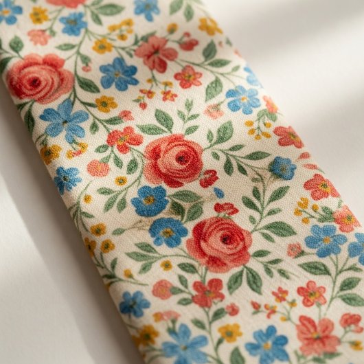 Rustic Vintage Floral ネクタイ