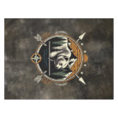 Rustic, vintage outdoorsman bear mountain テーブルクロス (正面(横))