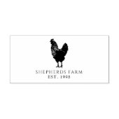 Rustic Vintage Rooster Farm Logo セルフインキングスタンプ (デザイン)