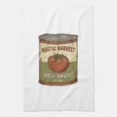Rustic Vintage Spiced Tomato Can キッチンタオル (縦)