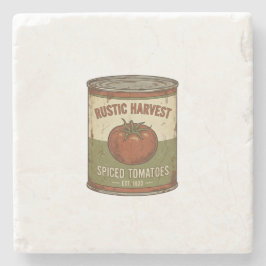 Rustic Vintage Spiced Tomato Can ストーンコースター