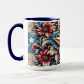 rustic/vintage USA/patriotic マグカップ (左)