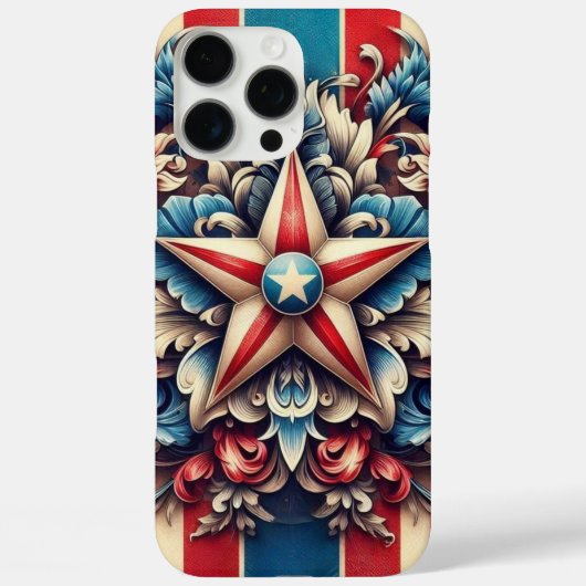 rustic/vintage USA/patriotic Case-Mate iPhoneケース (裏面)