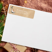 Rustic Vintage Winter Kraft ラベル