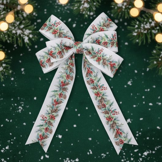 Rustic Watercolor Border サテンリボン