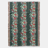 Rustic Watercolor Border スローブランケット (正面縦)