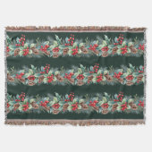 Rustic Watercolor Border スローブランケット (正面)