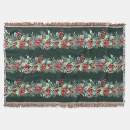 Rustic Watercolor Border スローブランケット