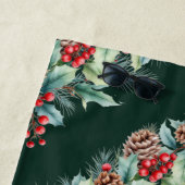 Rustic Watercolor Border ビーチタオル (インサイチュ)