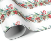 Rustic Watercolor Border ラッピングペーパー (ロールコーナー)