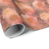 Rustic Watercolor Daisy Floral Pattern ラッピングペーパー (ロールコーナー)