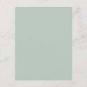 Rustic Watercolor Eucalyptus Greenery Wedding エンクロージャーカード (裏面)