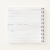 Rustic Watercolor Eucalyptus Monogram ノートブック (裏面)