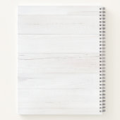 Rustic Watercolor Eucalyptus Monogram ノートブック (裏面)