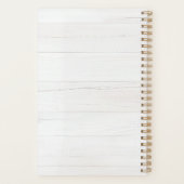 Rustic Watercolor Eucalyptus Monogram プランナー手帳 (裏面)