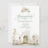 Rustic Watercolor Housewarming Party Invitation 招待状 (正面)