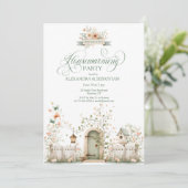 Rustic Watercolor Housewarming Party Invitation 招待状 (スタンド正面)